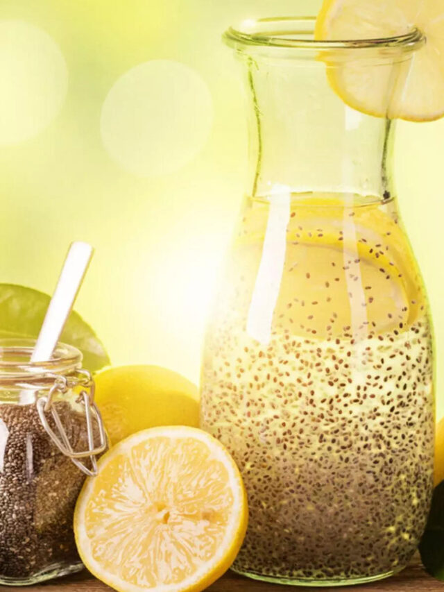 Drink to help lose weight in the summer: lemon-chia seed water